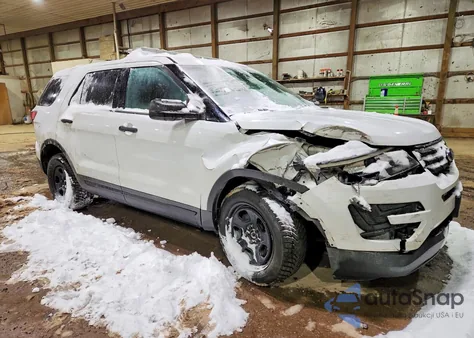 2018 Ford Explorer Police Interceptor from USA, damaged, VIN 1FM5K8AR2JGA46266